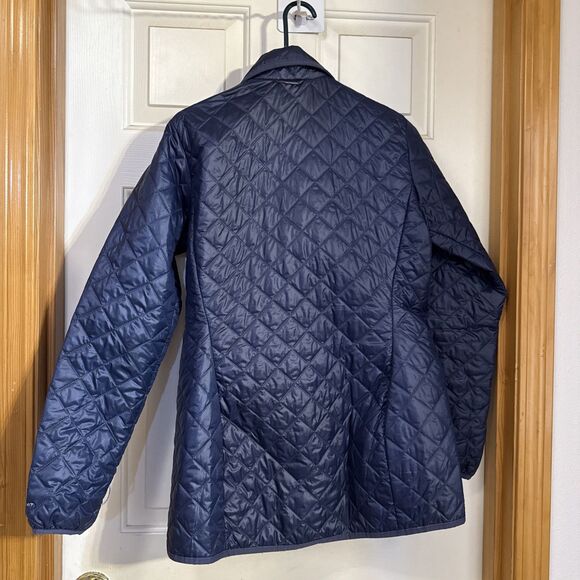 Columbia Jacket Womens medium Black Full Zip Logo Quilted Light Puffer Coat - Picture 2 of 4